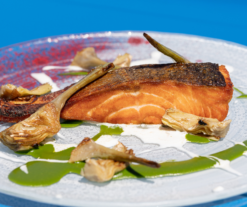 Gemma’s Seared Salmon, a delight to savor